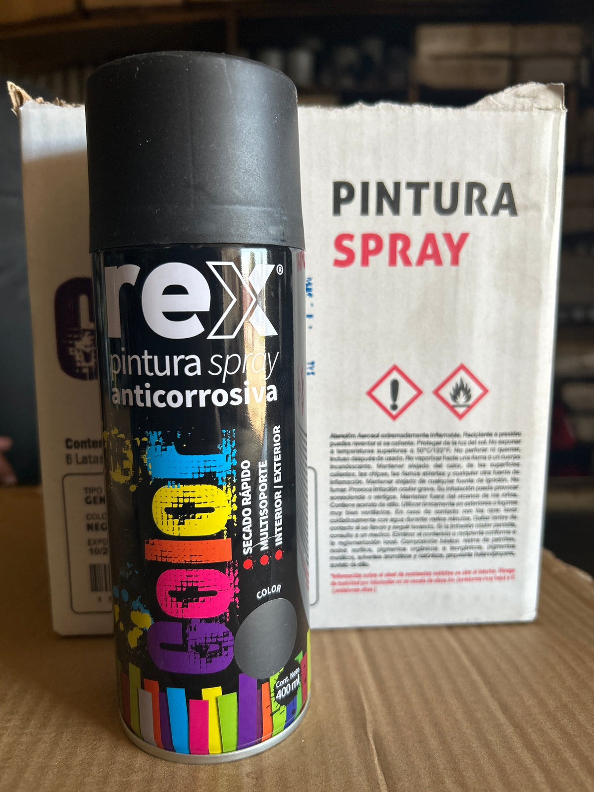 Spray Rex Anticorrosivo Negro